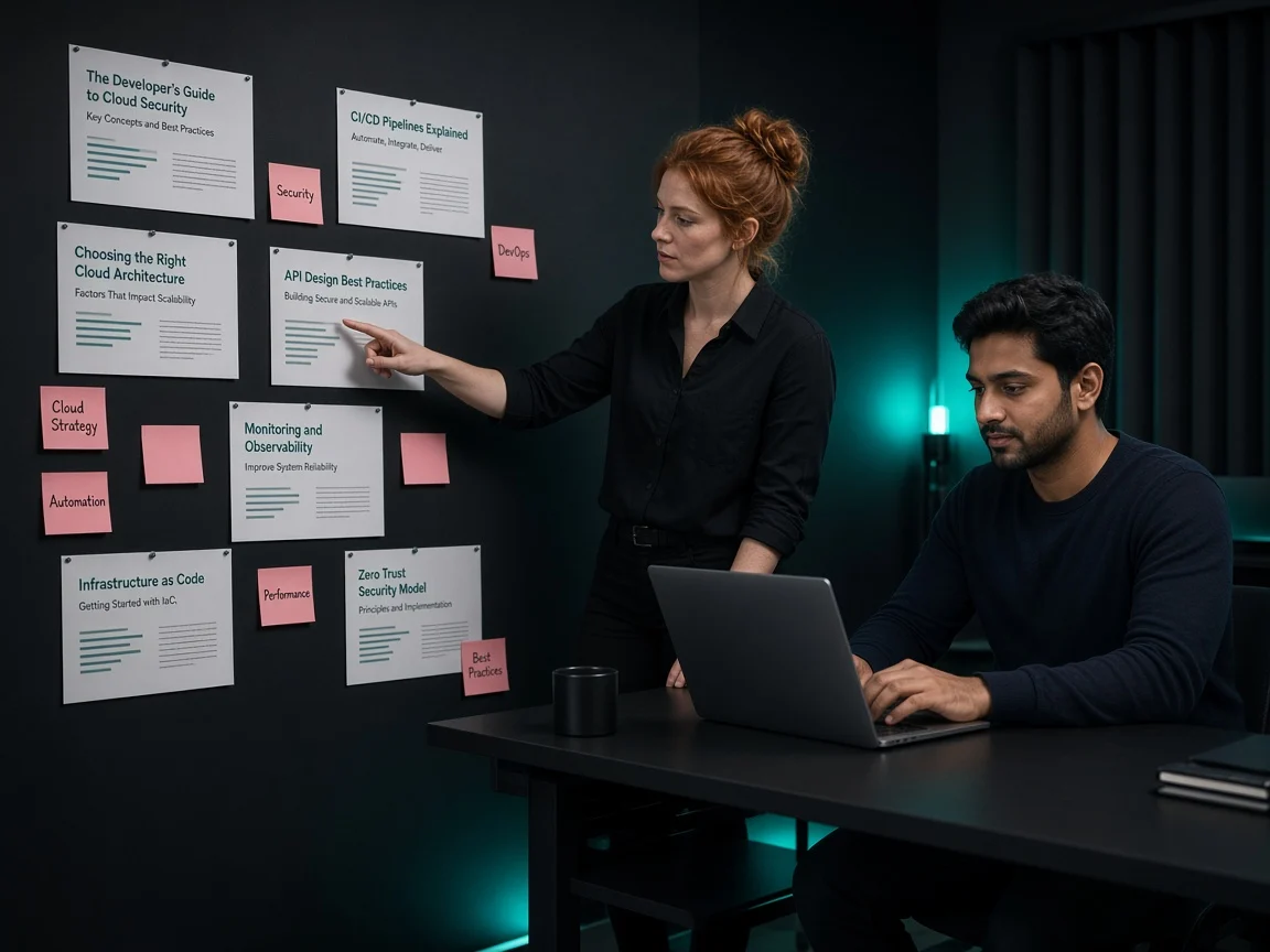Content marketers planning IT product topics at an editorial board
