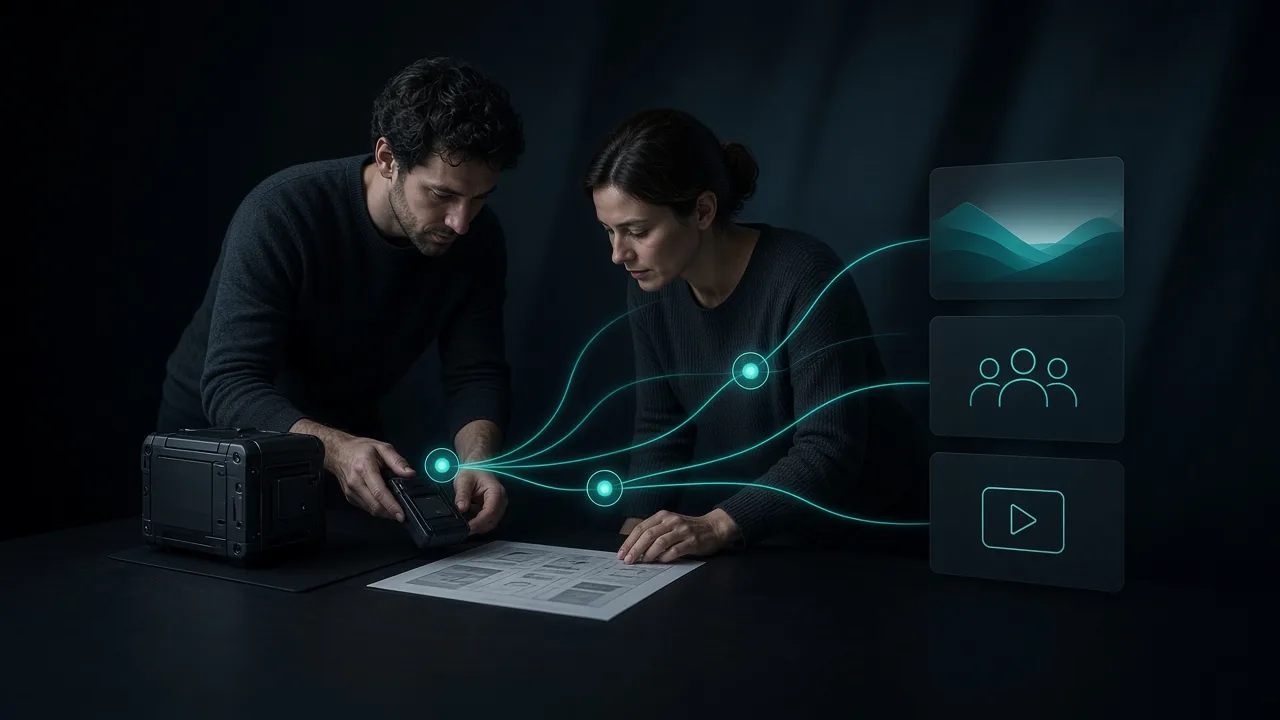 Product and marketing specialists mapping technical information into audience routes